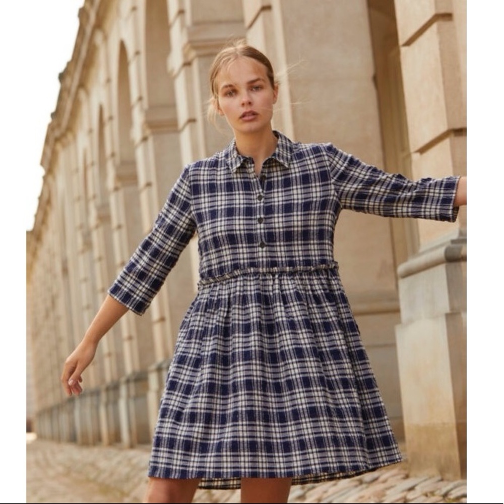 Anthropologie Storm & Marie Zula Gingham Dress
